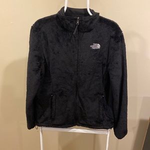 The North Face Women’s Black Osito Jacket Zip Up Fuzzy Cozy Size Large